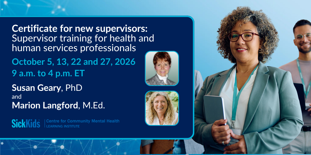 Certificate for new supervisors: Supervisor training for health and human services professionals